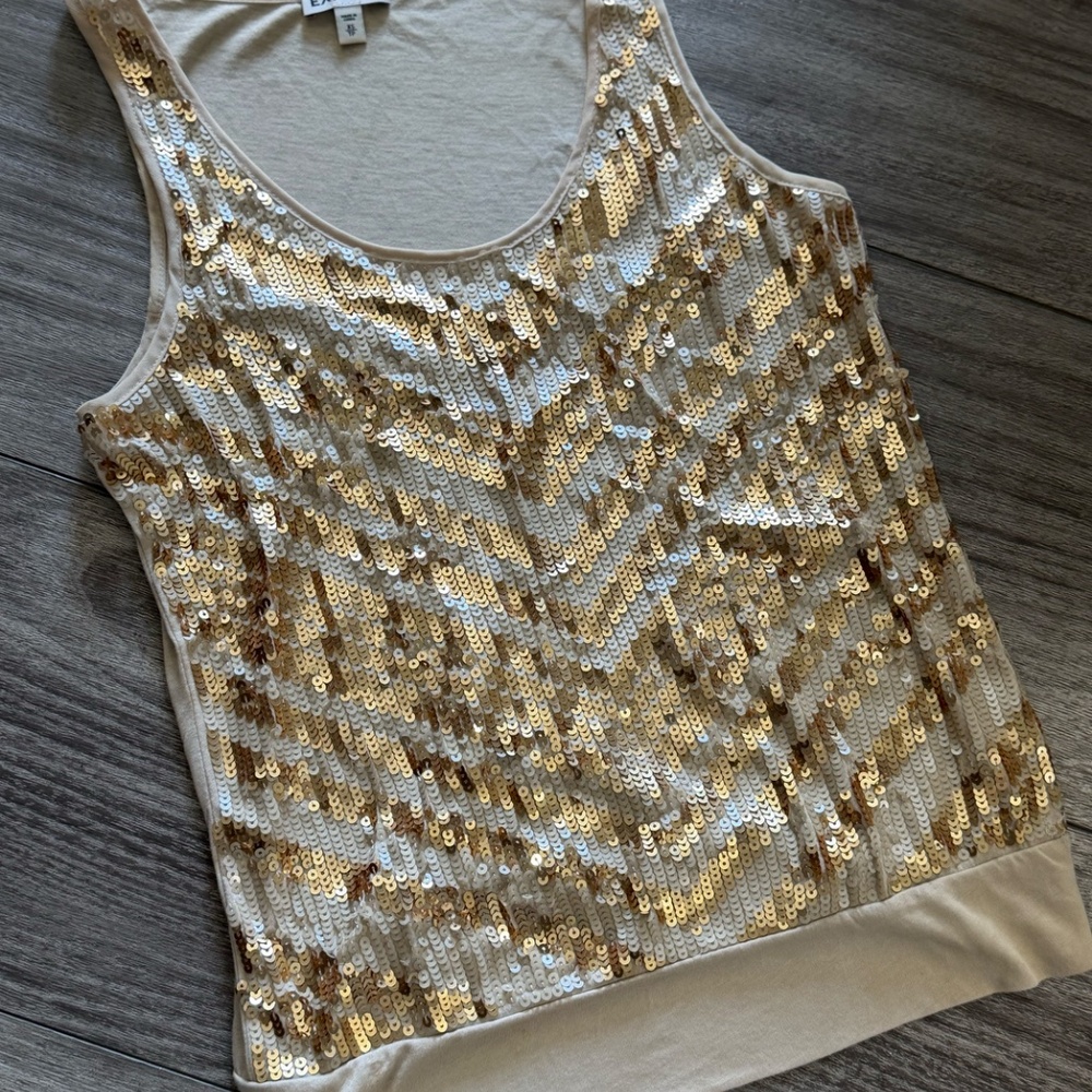Sequin Gold Top